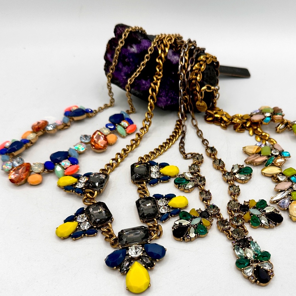 Glam elegant bundle JCrew necklaces lining 4